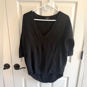 Express Black Oversized Tunic Sweater Size S